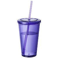 Cyclone Thermal Insulated Tumbler And Straw In Purple