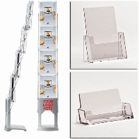 Desk Top And Floor Standing Leaflet Holder