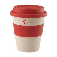 Eco Bamboo Mug-To-Go Cup In Red