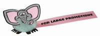 Elephant Logo Bug With Full Colour Printed Ribbon