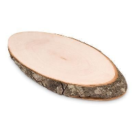 Ellwood Runda Oval Wood Board With Bark