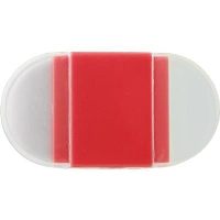 Eraser With Pencil Sharpener In Red