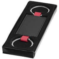 Felipe Keyring Chain In Black Solid-Red