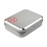 First Aid Kit In Tin Box In Red