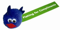 Fish Logo Bug With Full Colour Printed Ribbon
