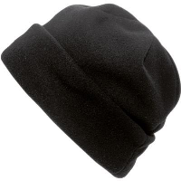 Fleece Beanie Hat In Black