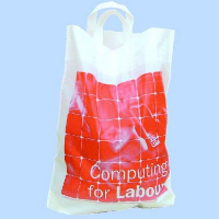Flexi Loop Handle Polythene Plastic Carrier Bag