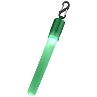 Fluo Glow Stick With Clip In Green