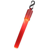 Fluo Glow Stick With Clip In Red