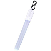 Fluo Glow Stick With Clip In White Solid