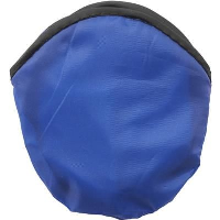 Folding Frisbee & Pouch In Blue Nylon Folding Frisbee With Matching Pouch