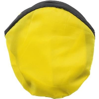 Folding Frisbee & Pouch In Yellow