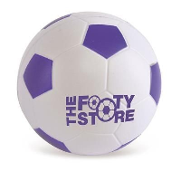 Football Stress Ball In Purple & White