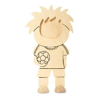Footballer Photo Frame In Beige