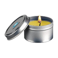 Fragrance Candle Tin In Yellow