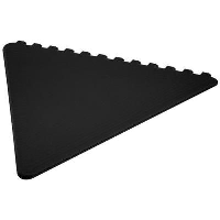 Frosty Triangular Ice Scraper In Black Solid