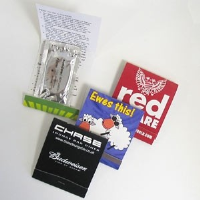 Full Colour Book Match Style Condom Holder