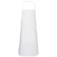 Giada Childrens Apron In White Solid