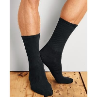 Gildan Crew Mens Socks In Black