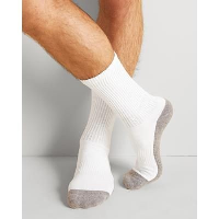 Gildan Crew Mens Socks In White