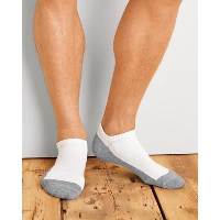 Gildan No Show Mens Socks In White