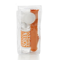 Glass & Screen Cleaning Pocket Kit In Orange