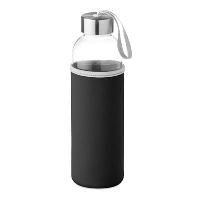 Glass Bottle With Neoprene Pouch In 500 Ml
