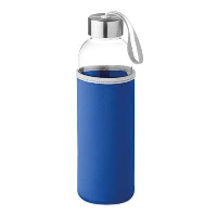 Glass Bottle With Neoprene Pouch In 500 Ml