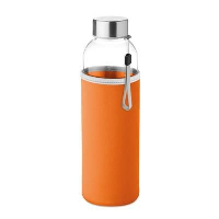 Glass Bottle With Neoprene Pouch In 500Ml