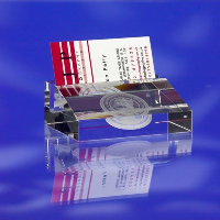 Glass Business Card Holder