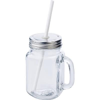 Glass Drink Jar 510Ml