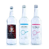 Glass Mineral Water Bottle With Screw Top Cap