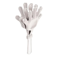 Hand Clappers In White