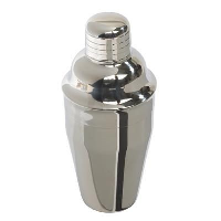 Happy Hour Cocktail Shaker In Stainless Steel Metal