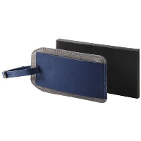 Heathered Luggage Tag In Blue