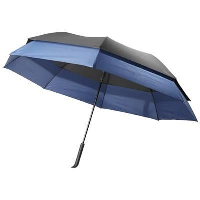 Heidi 23 To 30 Expanding Auto Open Umbrella In Black Solid-Navy