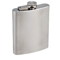 Hip Flask Drink Bottle In Silver