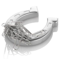 Horseshoe Paperclip Holder
