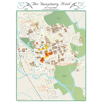 Hotel Concierge Map Pad