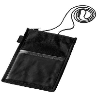 Identify Badge Holder In Black Solid