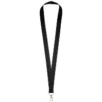 Impey Lanyard With Convenient Hook In Black Solid