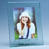 Jade Glass Photo Frame For 5X7 Inch Photo