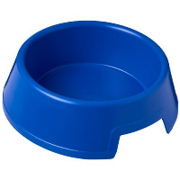 Jet Plastic Dog Bowl In Blue