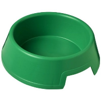 Jet Plastic Dog Bowl In Green