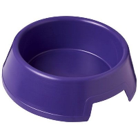 Jet Plastic Dog Bowl In Purple