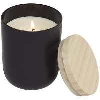 Lani Candle With Lid In Black Solid