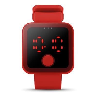 Led Watch In Red