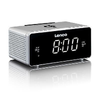 Lenco Clock Radio & Qi Cordless Charger