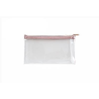 Lexicon Pencil Case Clear-Rose Gold