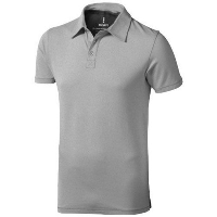 Markham Short Sleeve Polo In Grey Melange